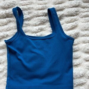 Hollister Vibrant Blue Ribbed Tank Top